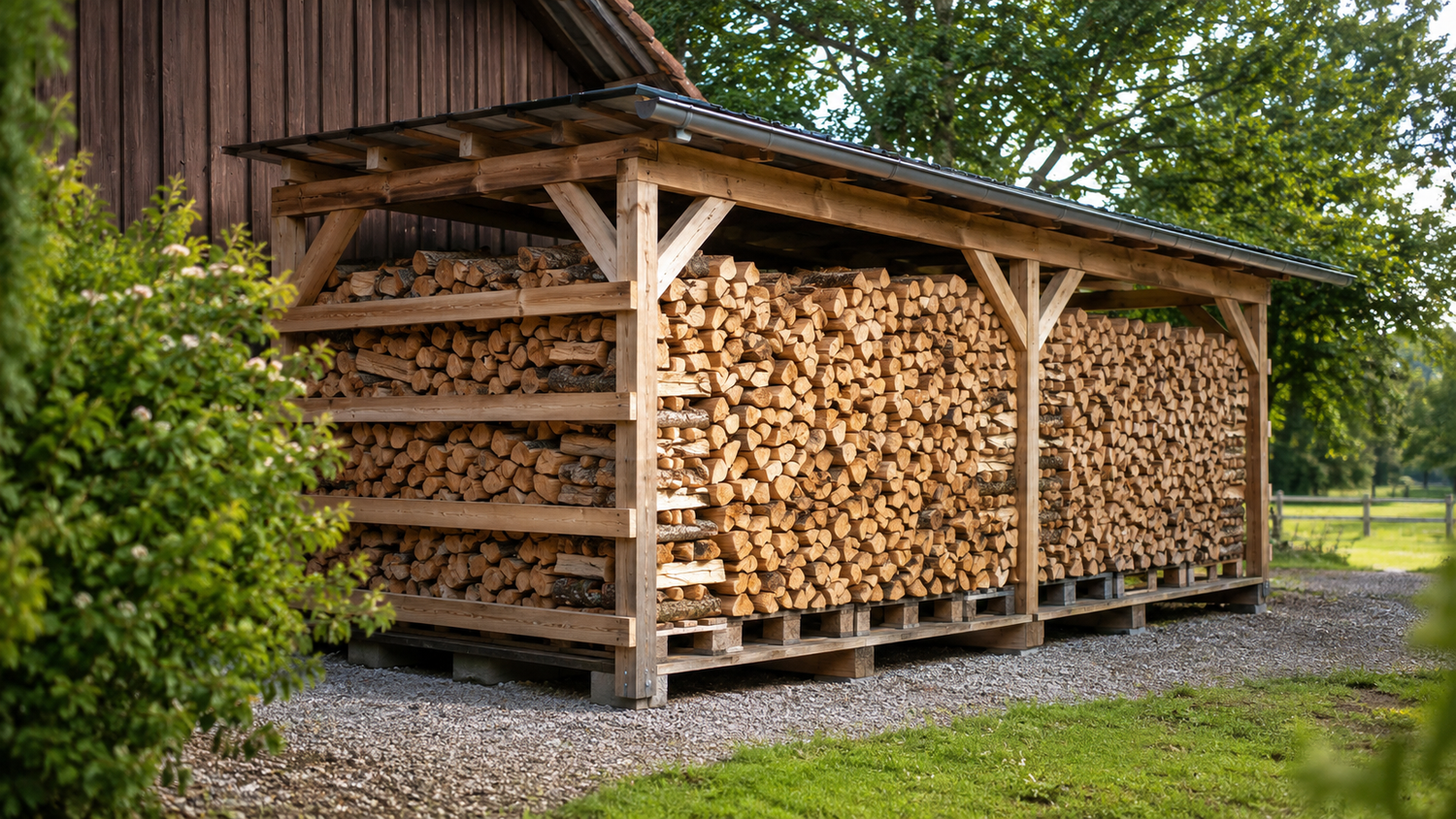 Brennholz richtig lagern und online kaufen | Holz4u