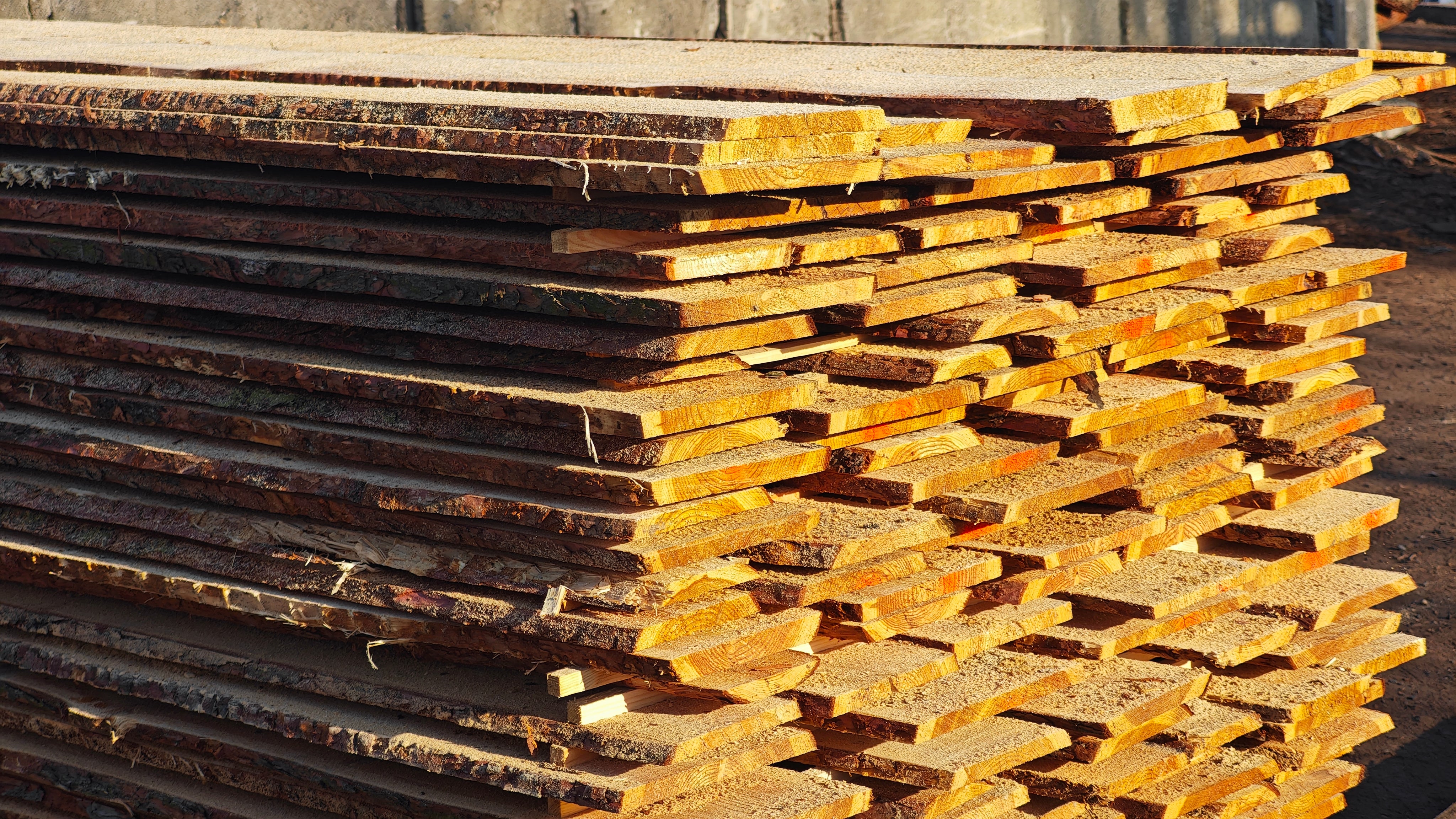 Schwarten in Lärche/Eiche/Fichte Rangerzaun Bonanzabretter