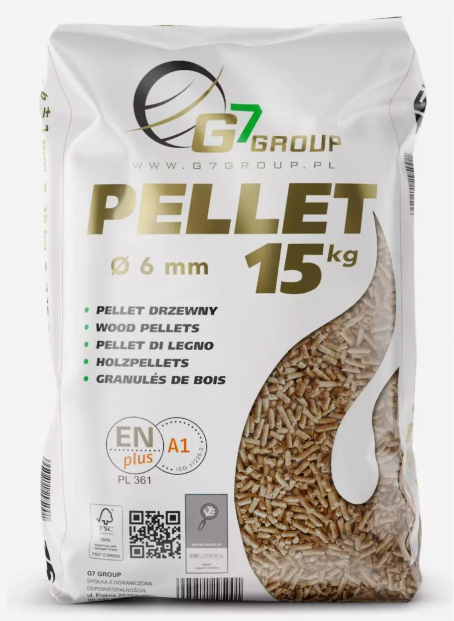 Holzpellets der G7 Gruppe Zertifizierte ENplus A1 Pellets kostenloser Versand