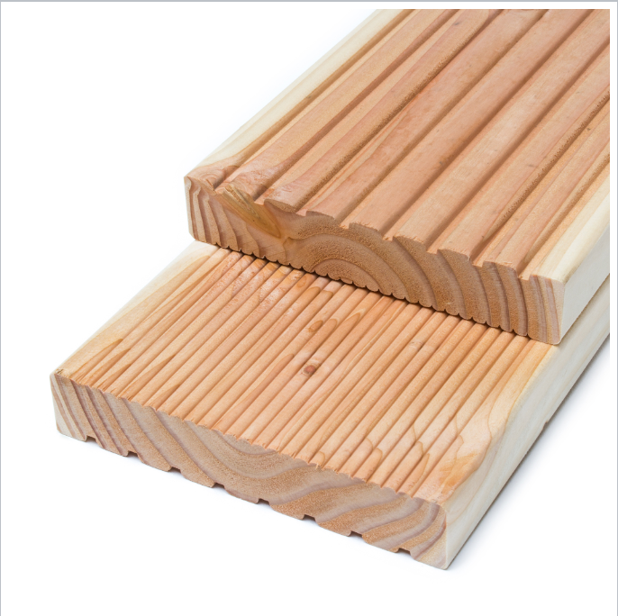 Terrassendiele Eine Seite GROB und eine Seite FEIN gerillt