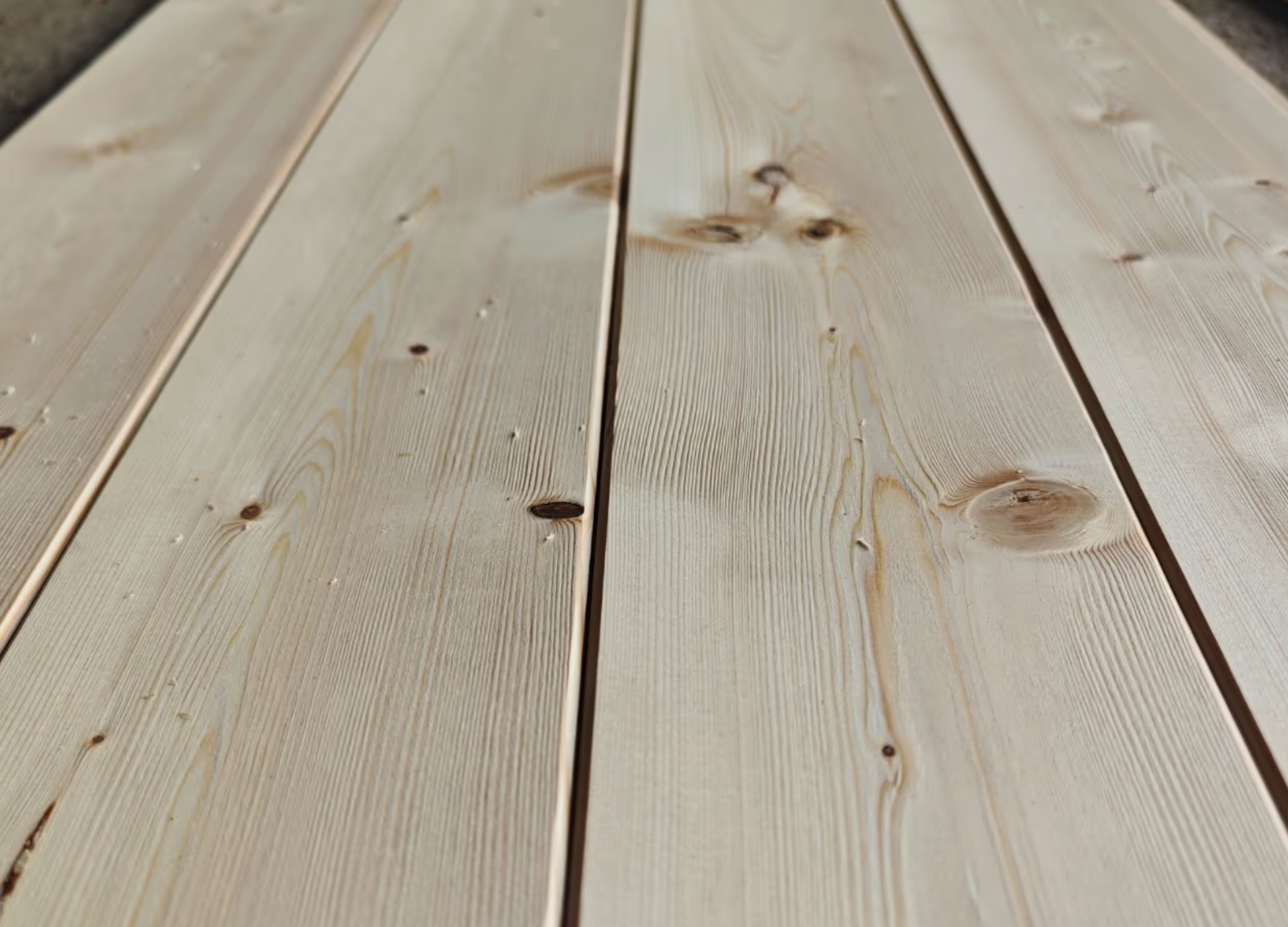 Fichte Profilbretter, Softline / Rundkante 14 x 121 x 3600mm gehobelt