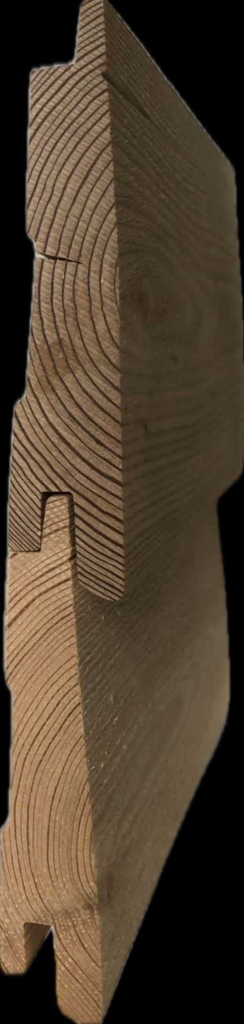 Stülpschalung, Keilspundprofil 24x146x5000mm Profilbrett, Douglasie