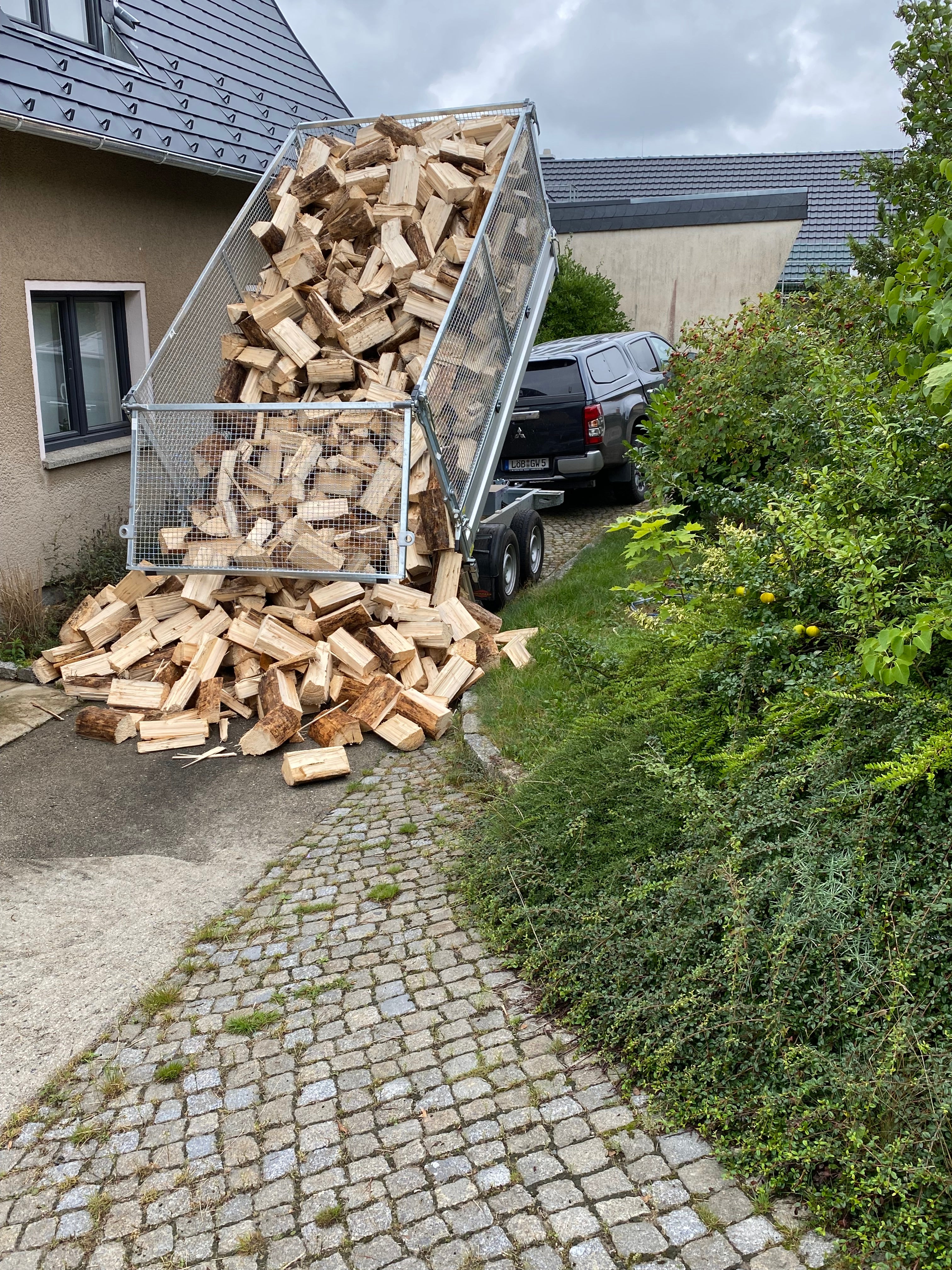 Feuerholz – lose geschüttet in verschiedenen Längen