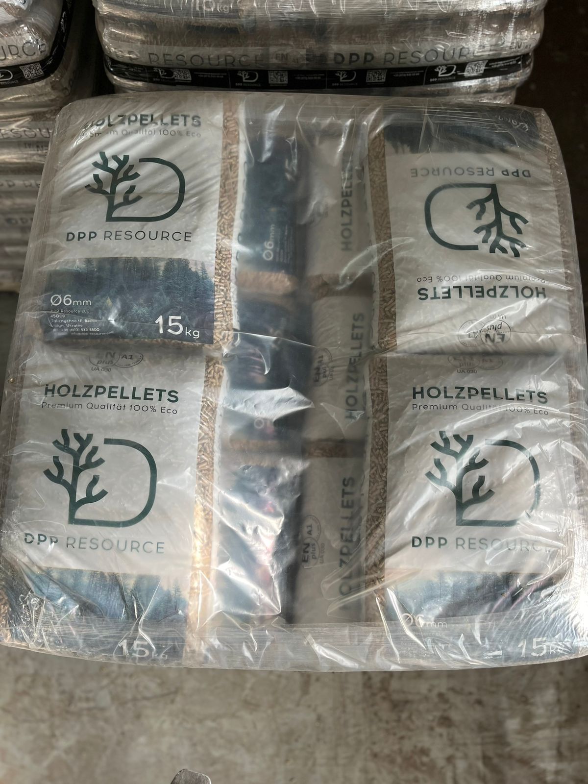 DPP Resource Holzpellets 442€/t 70 Sack a 15kg