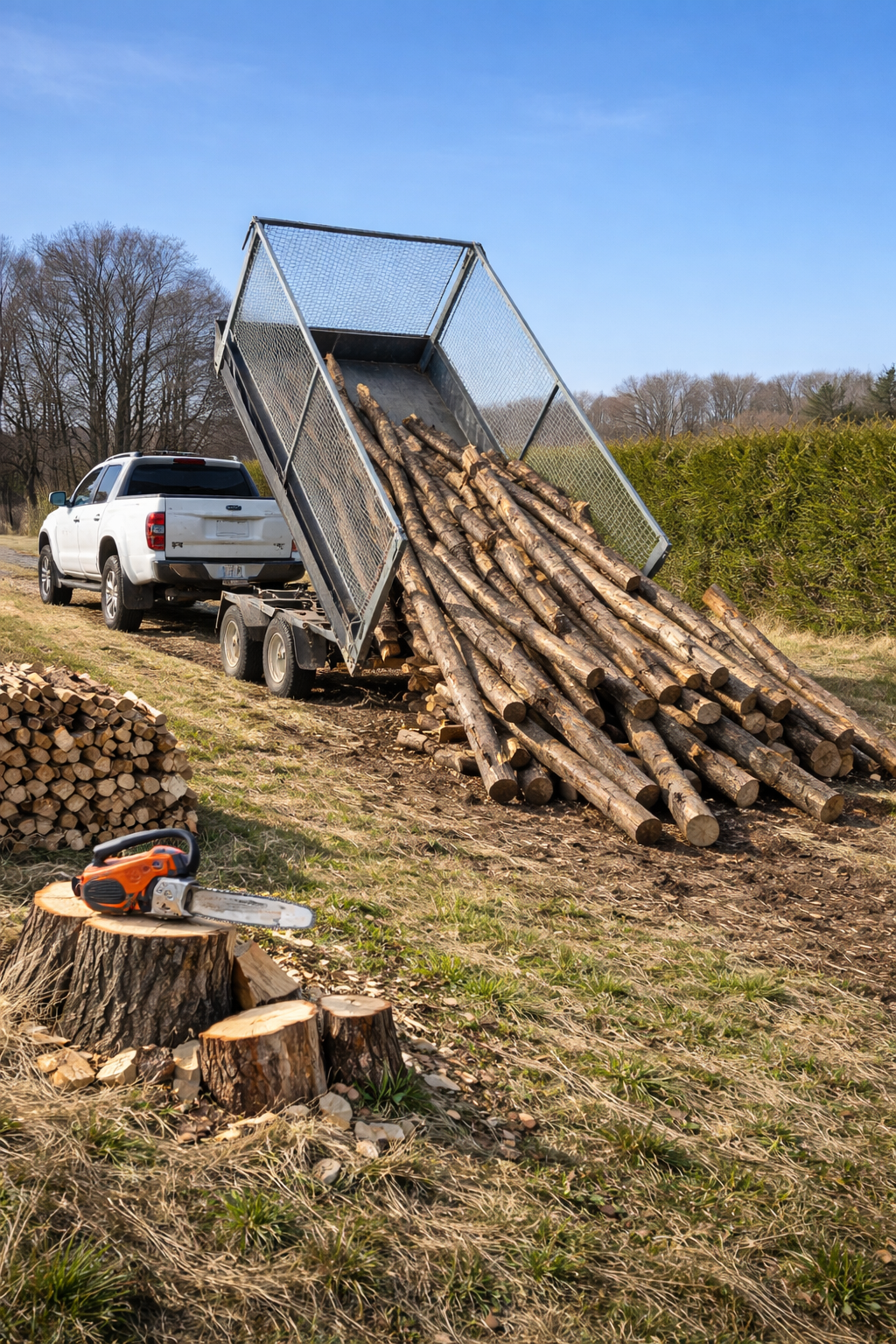 8/RM Stammholz-Eiche-Birke-Kiefer-Robinie/Akazie