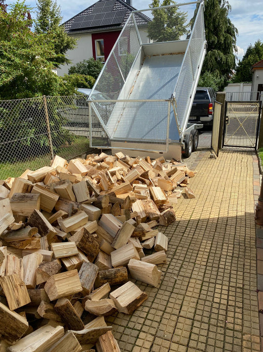 Feuerholz, Brennholz, Lieferung, Hänger LKW, HOLZ4u