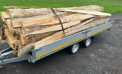 Schwartenbündel Lieferung, Hänger LKW, HOLZ4u