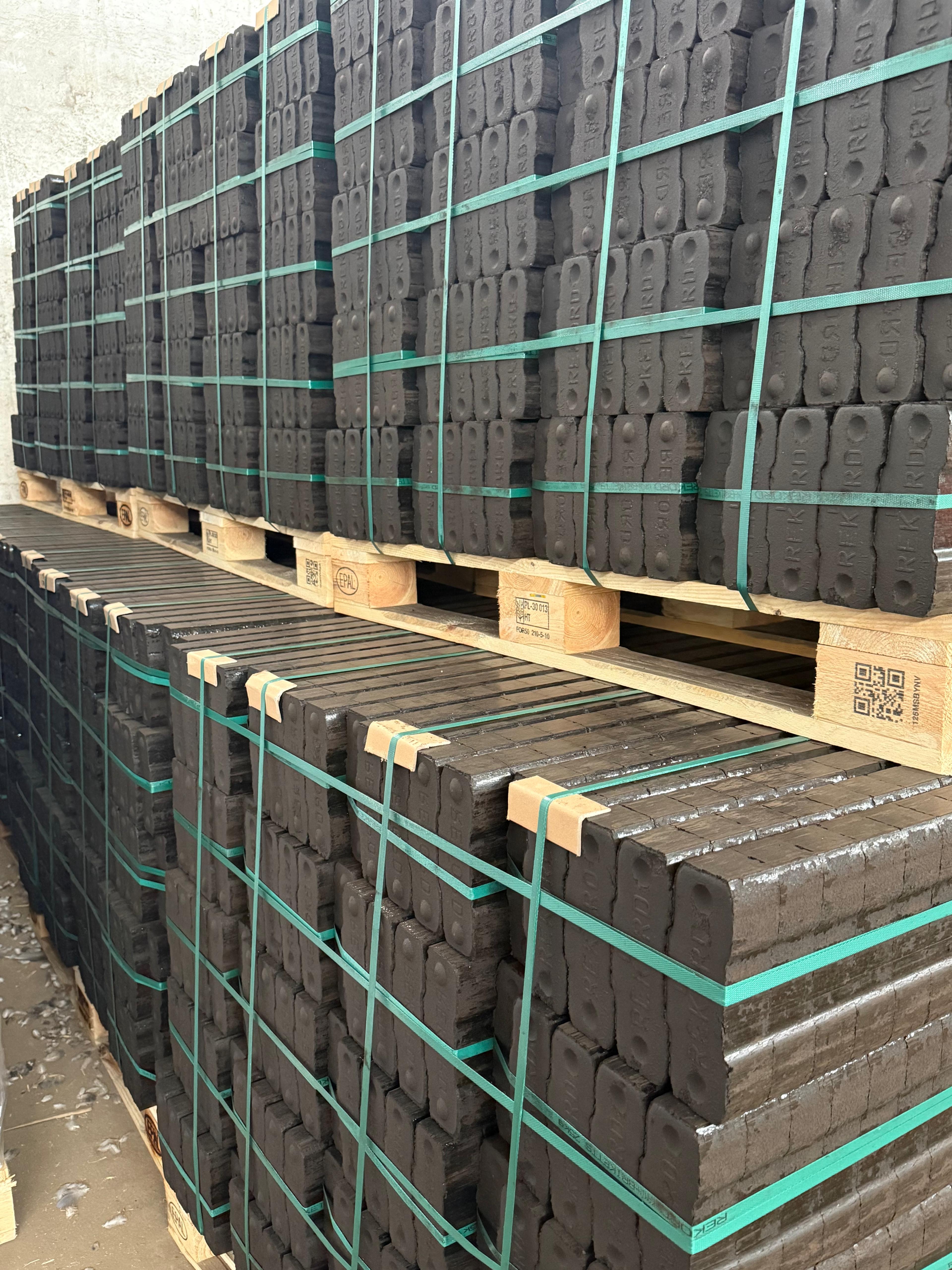 REKORD® kohle Briketts 1 Palette 1000kg a 25kg 40 Pakete
